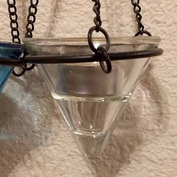 2 Glass and Metal Tealight Holders - Picture 4 of 7